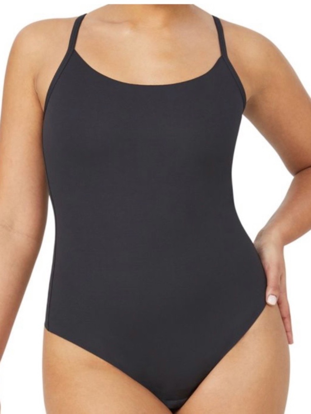 Nancy Ganz Body Smart Bodysuit Black shapewear priced $80 NWT 12/M or 12/L